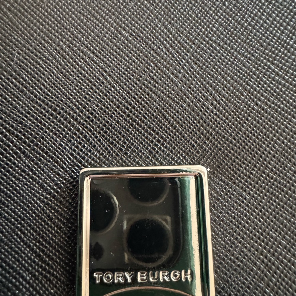 Tory Burch Black Emerson Crystals Chain Wallet Bag - Picture 3 of 5